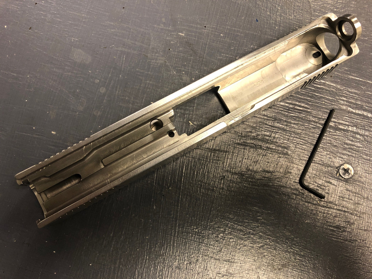 Stainless Steel G19/P80 (gen.1,2,3) slide, RMR cut.