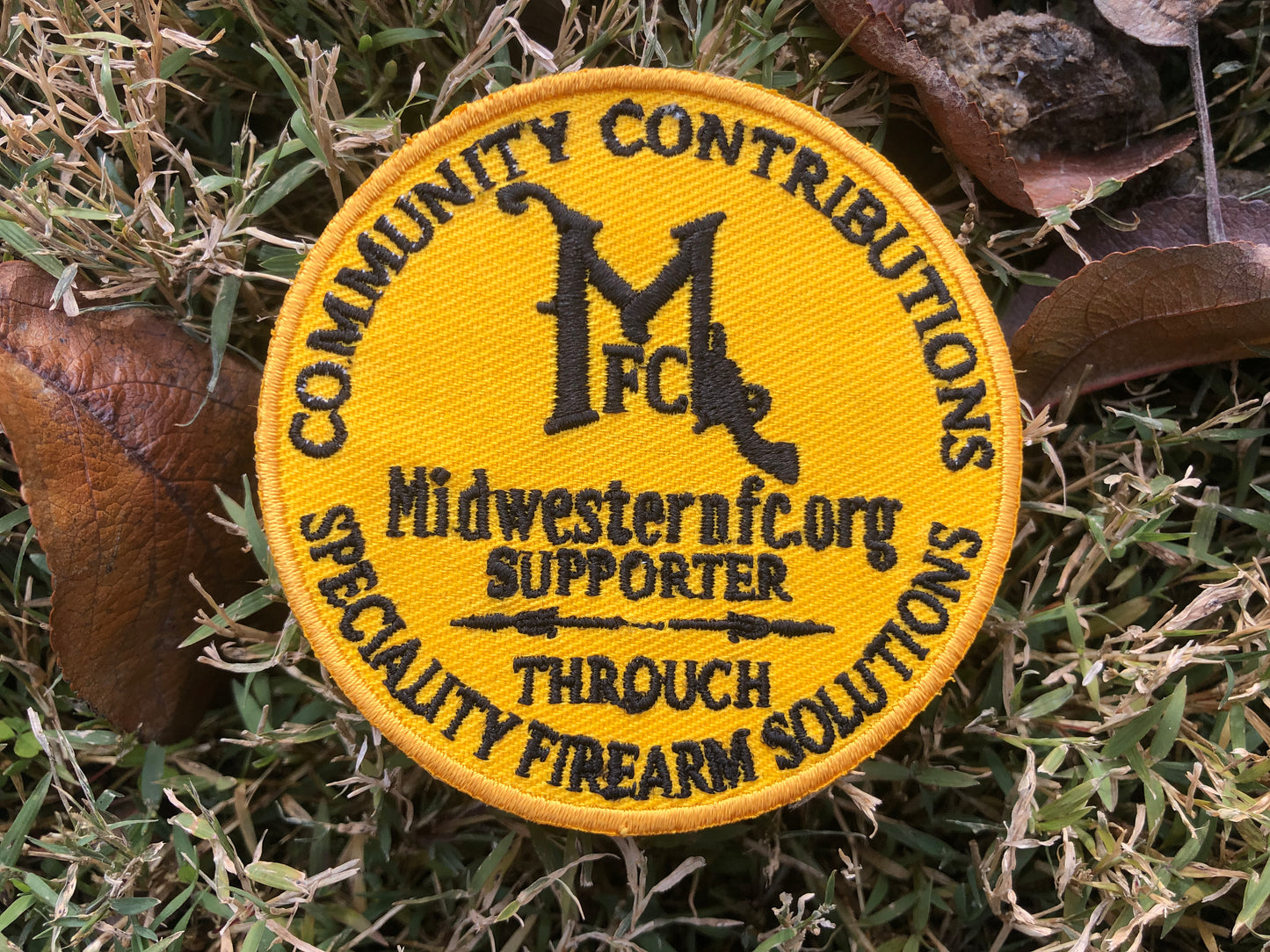 MFC 'Supporter' patches: Embroidered, iron-on patches.