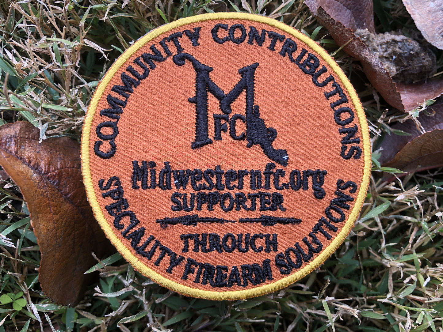 MFC 'Supporter' patches: Embroidered, iron-on patches.