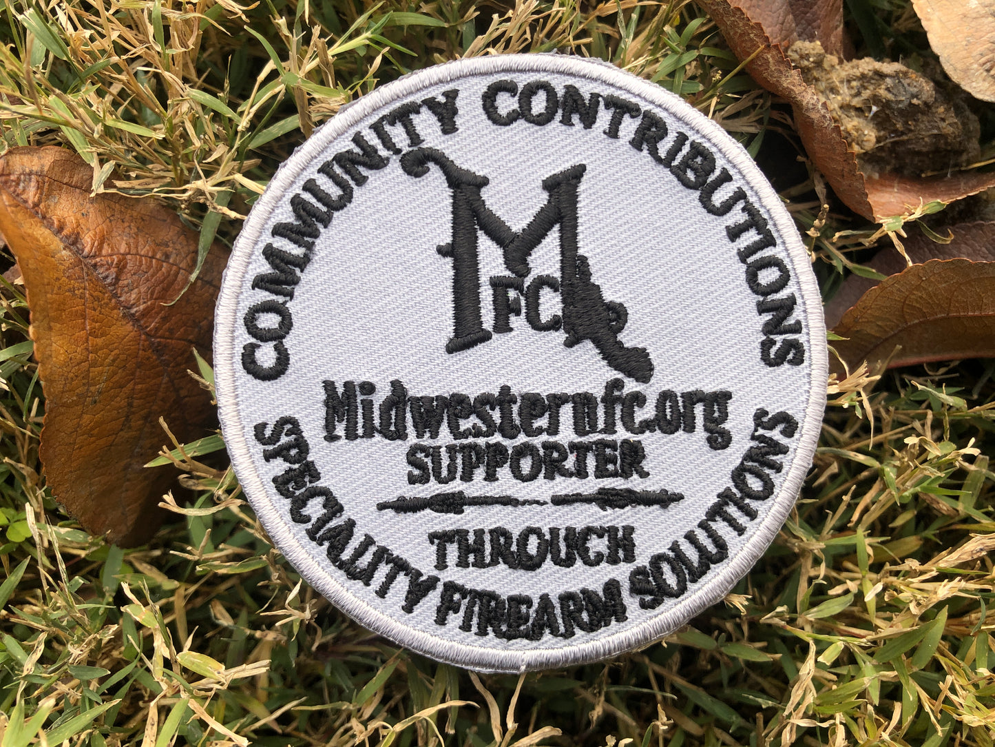 MFC 'Supporter' patches: Embroidered, iron-on patches.