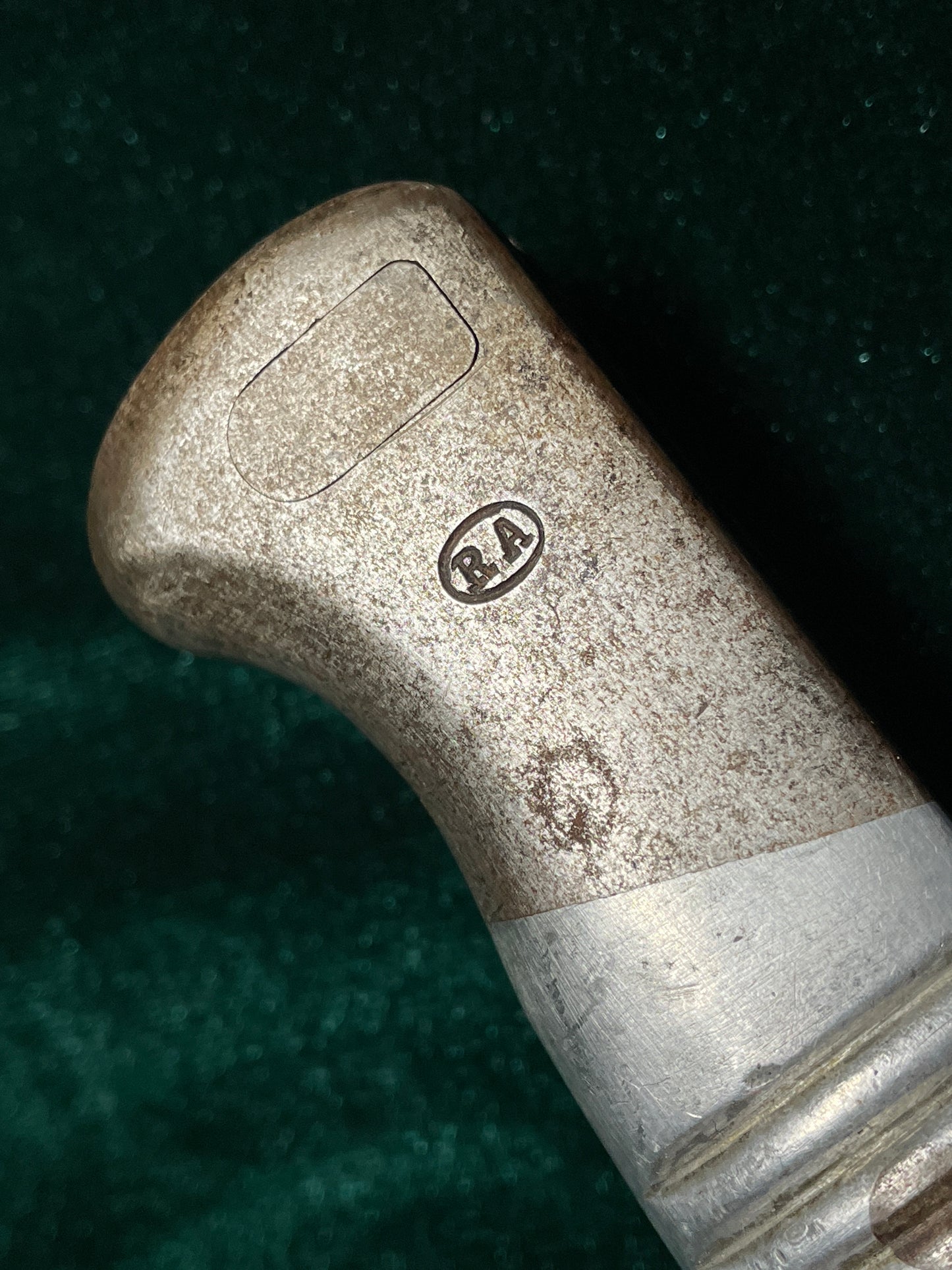 Argentine M1891 bayonet, aluminium grip.