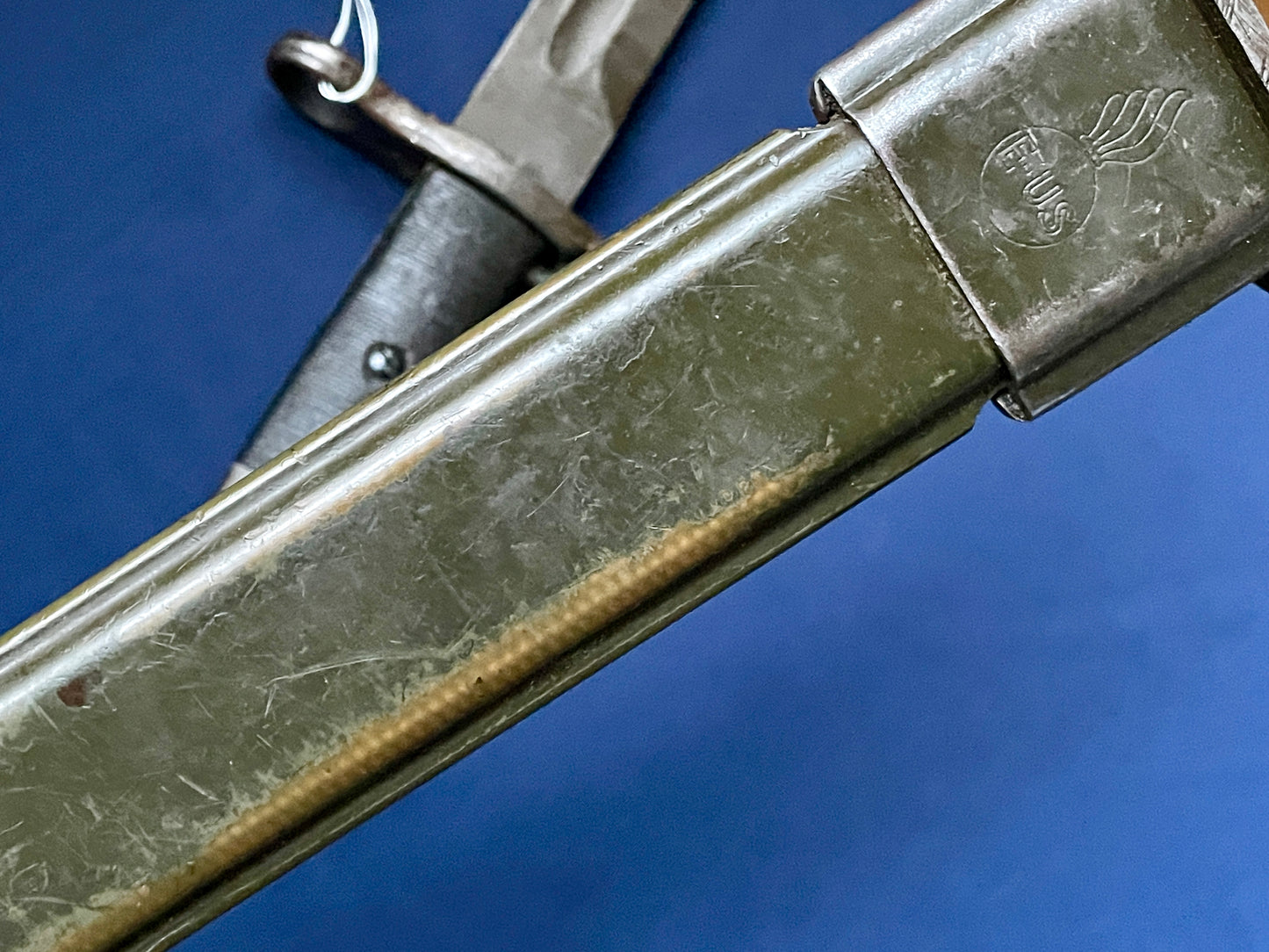 Greek M1 bayonet with scabbard