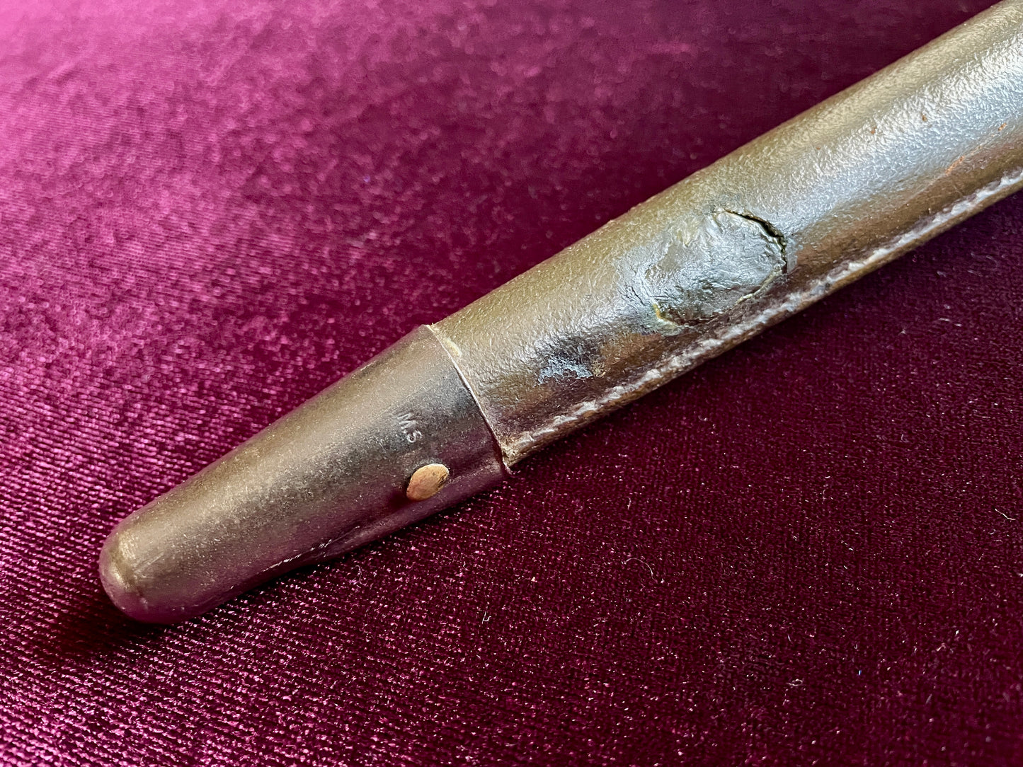 U.S. 1917 L. F. & C. type 2 trench knife with scabbard.