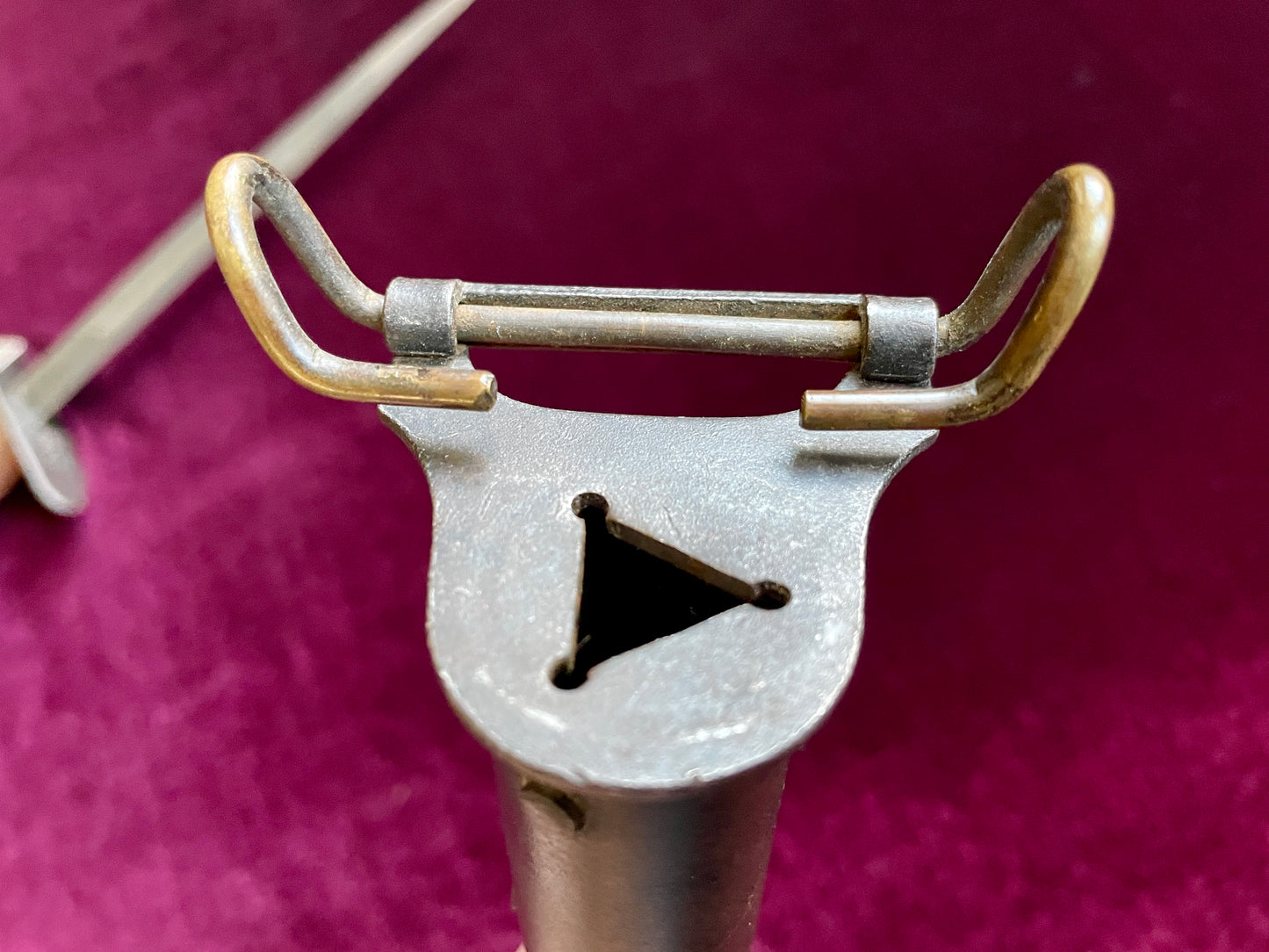 U.S. 1917 L. F. & C. type 2 trench knife with scabbard.