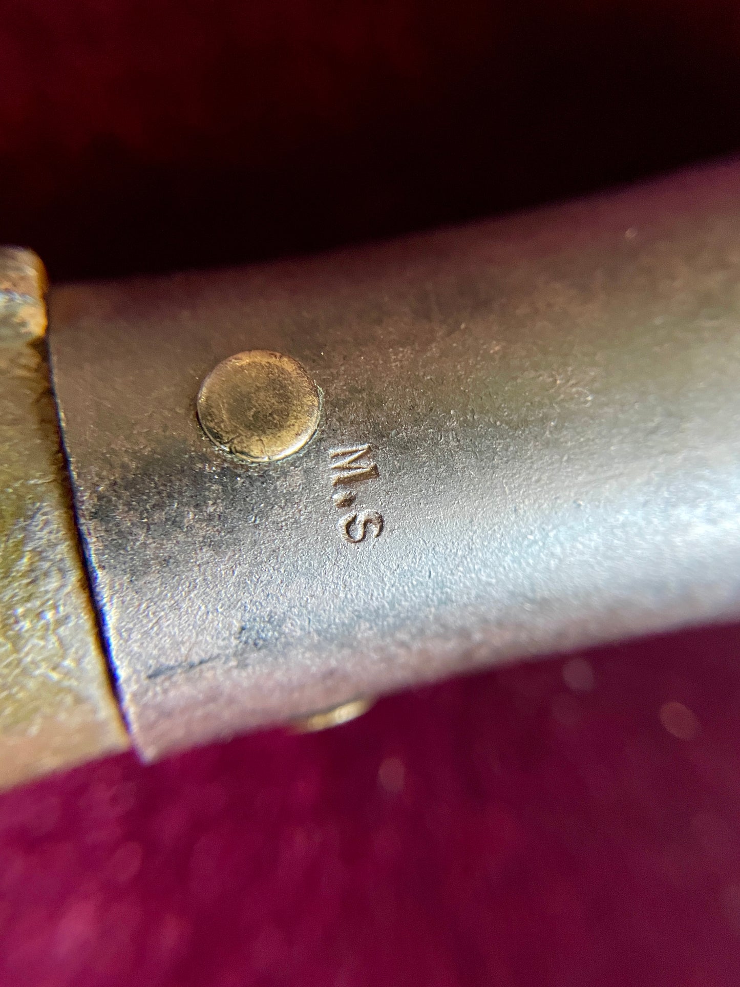 U.S. 1917 L. F. & C. type 2 trench knife with scabbard.