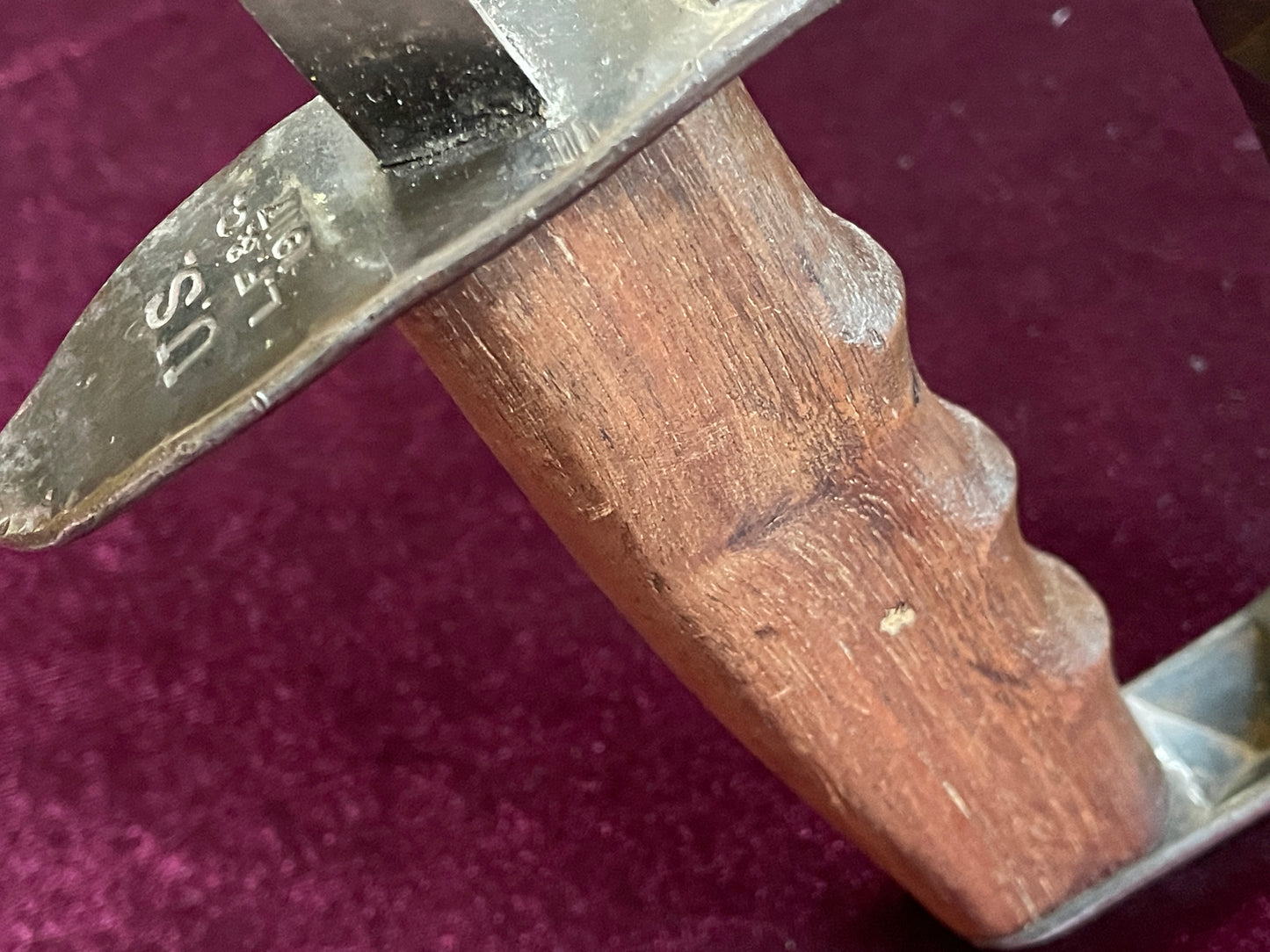 U.S. 1917 L. F. & C. type 2 trench knife with scabbard.