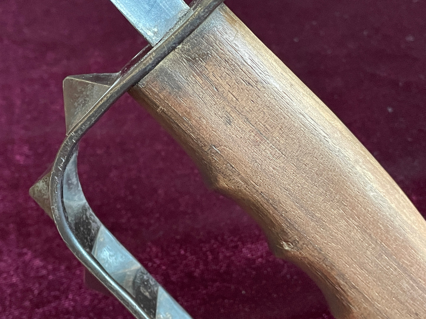 U.S. 1917 L. F. & C. type 2 trench knife with scabbard.