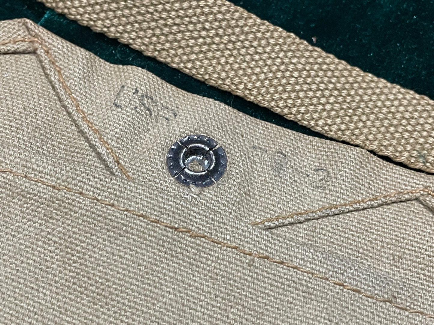 WWII era, US noncombatant gas mask pouch.