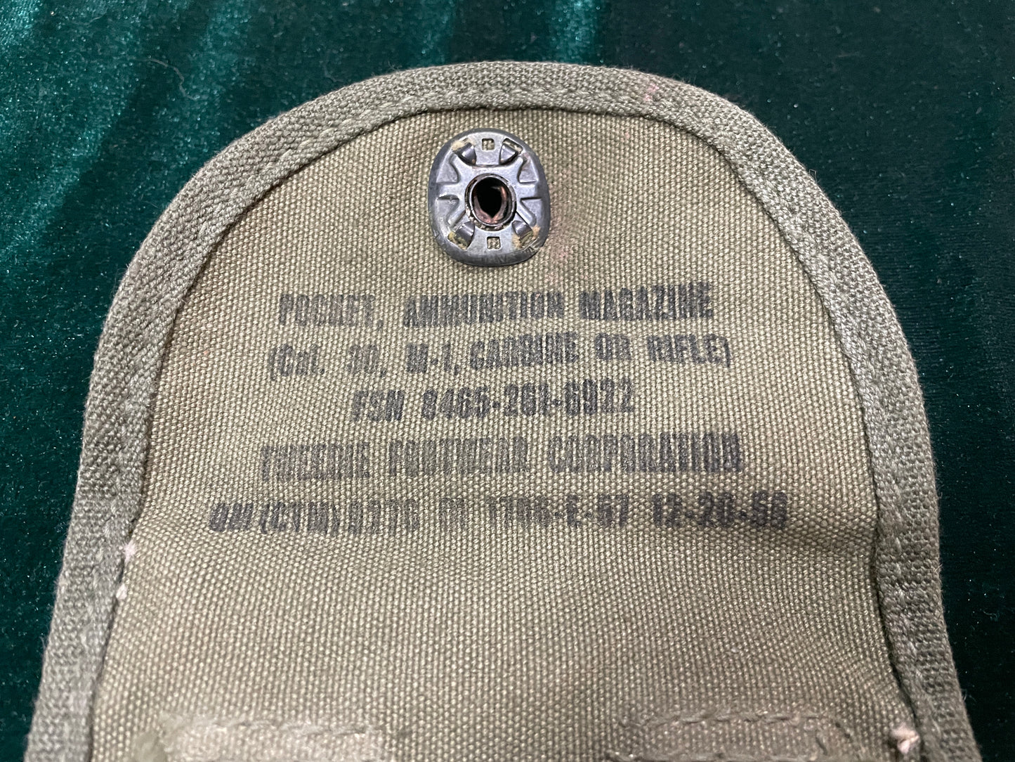 US M1 carbine magazine pouch, Korean war era.