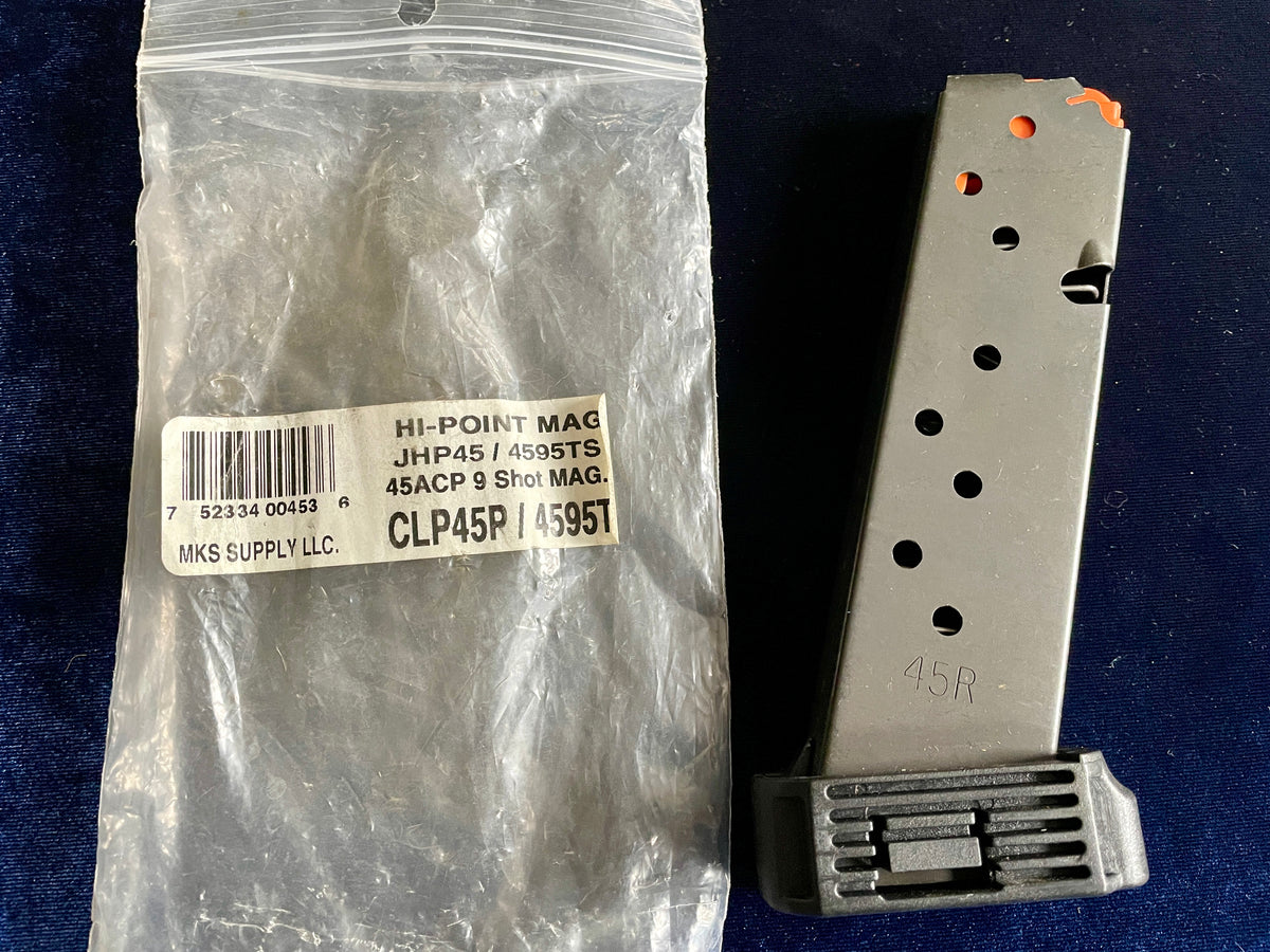 High Point Magazine Hi-Point 9 round 45ACP JHP45 / 4595TS / CLP45P magazine. NOS, OEM ...