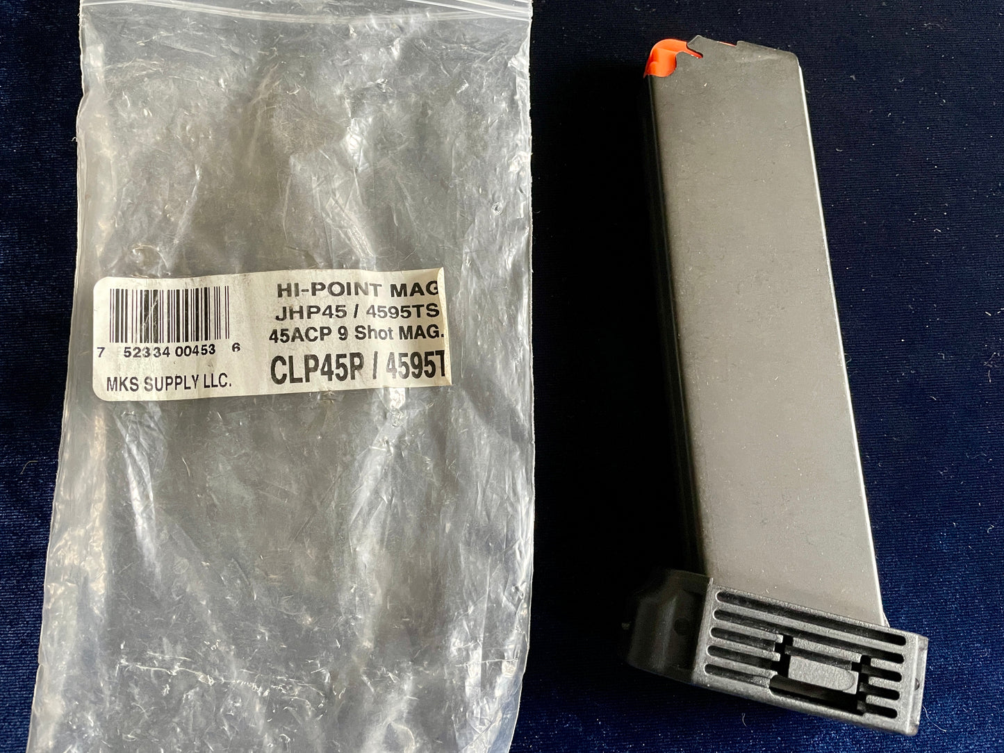 Hi-Point 9 round 45ACP JHP45 / 4595TS / CLP45P magazine. NOS, OEM