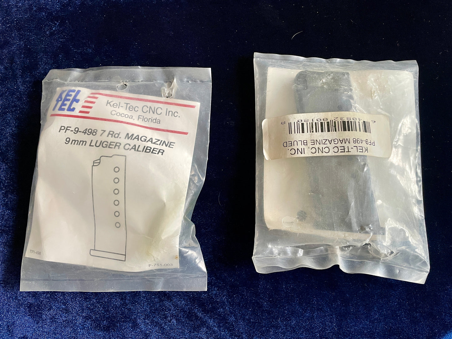 (2) Kel-Tec PF9-498 7rd mag NOS factory 9mm