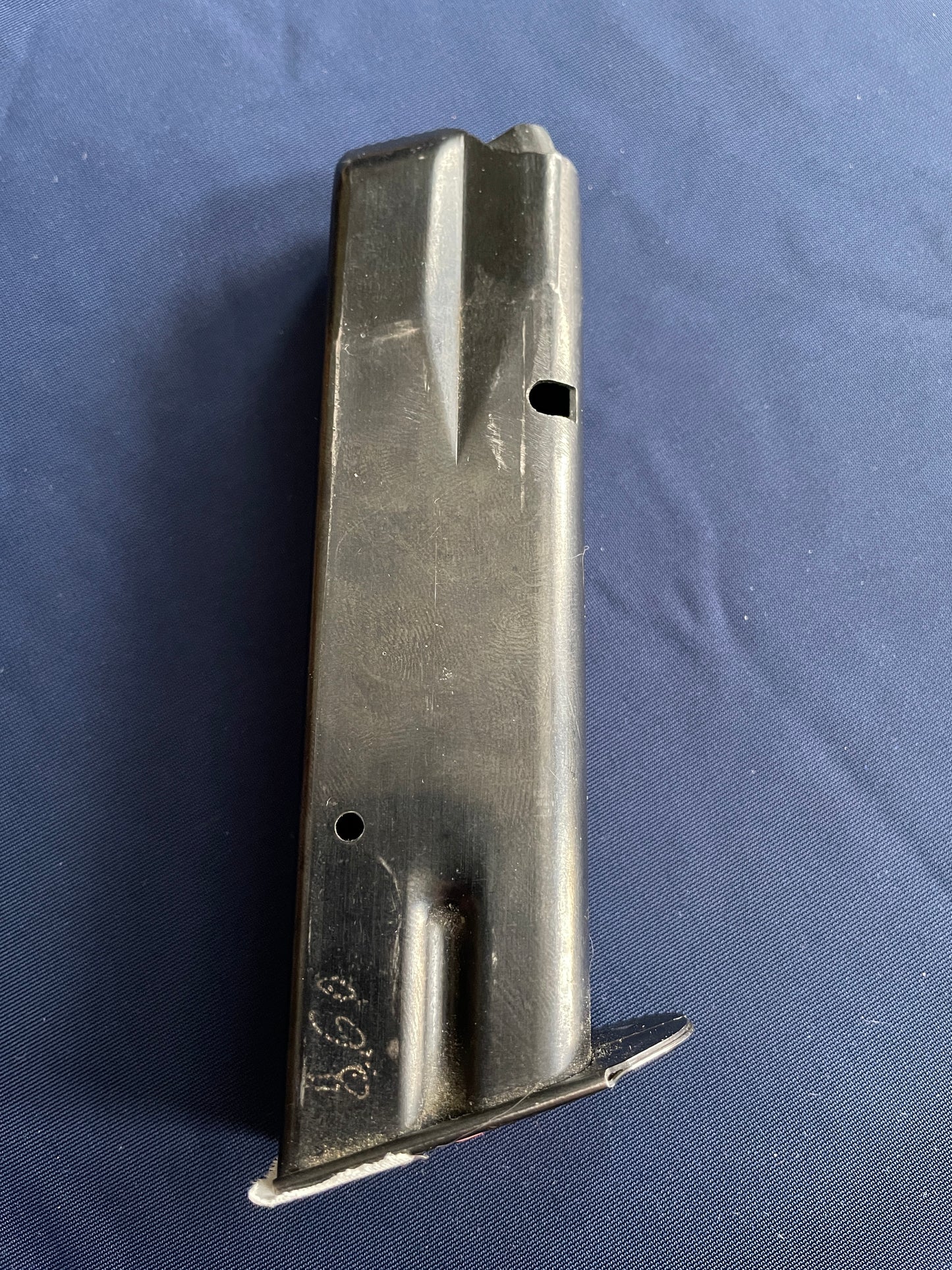 CZ 75 blued steel magazine.