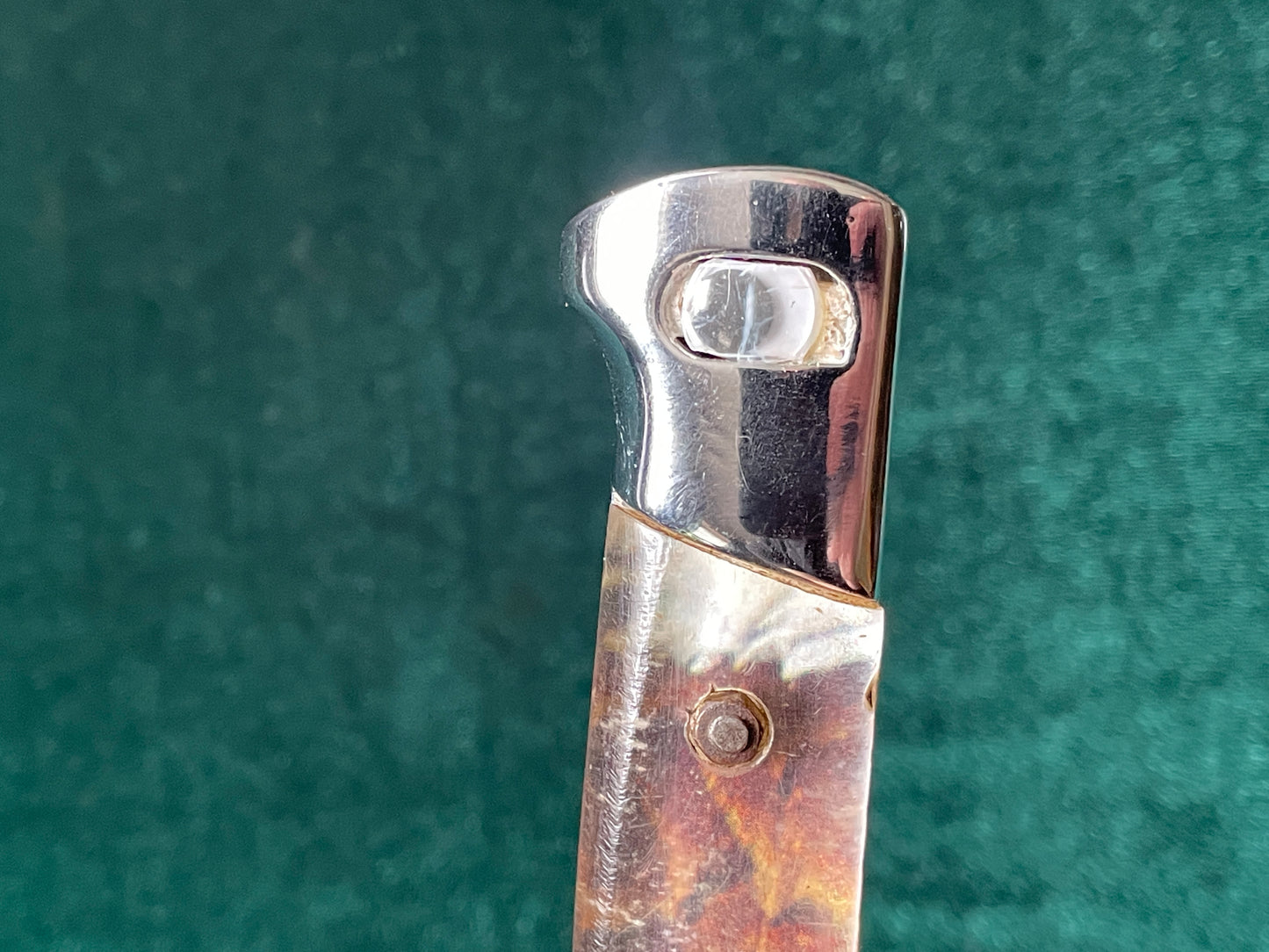 Oddball M95 bayonet. Chrome, custom grips,