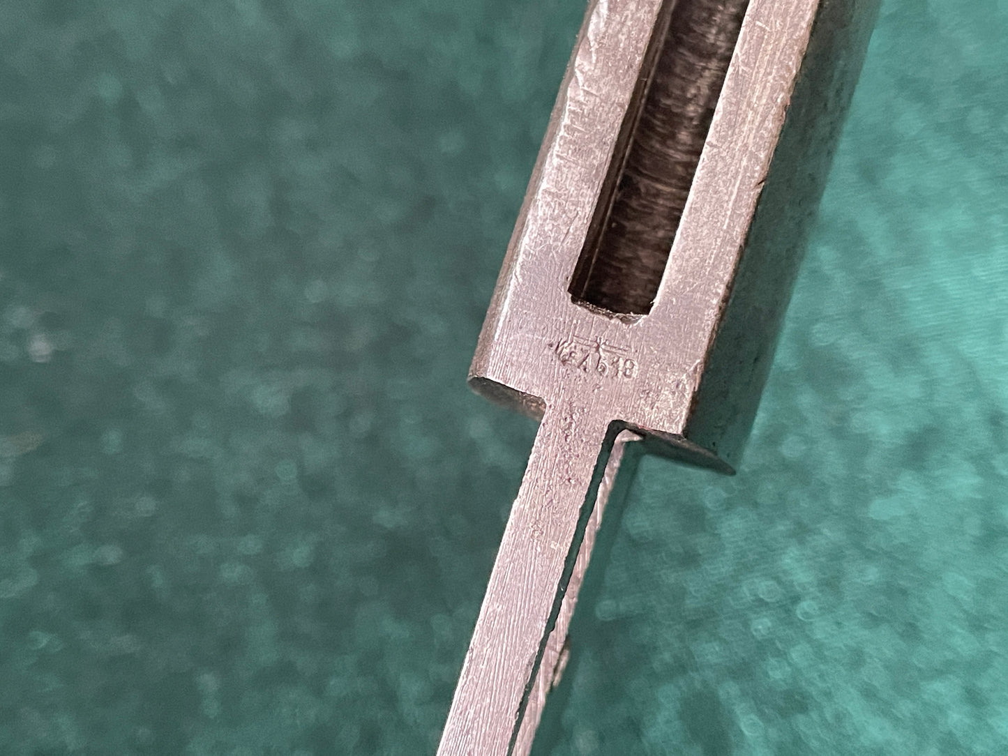 K98 bayonet, stripped. German WWII marked bayonet body