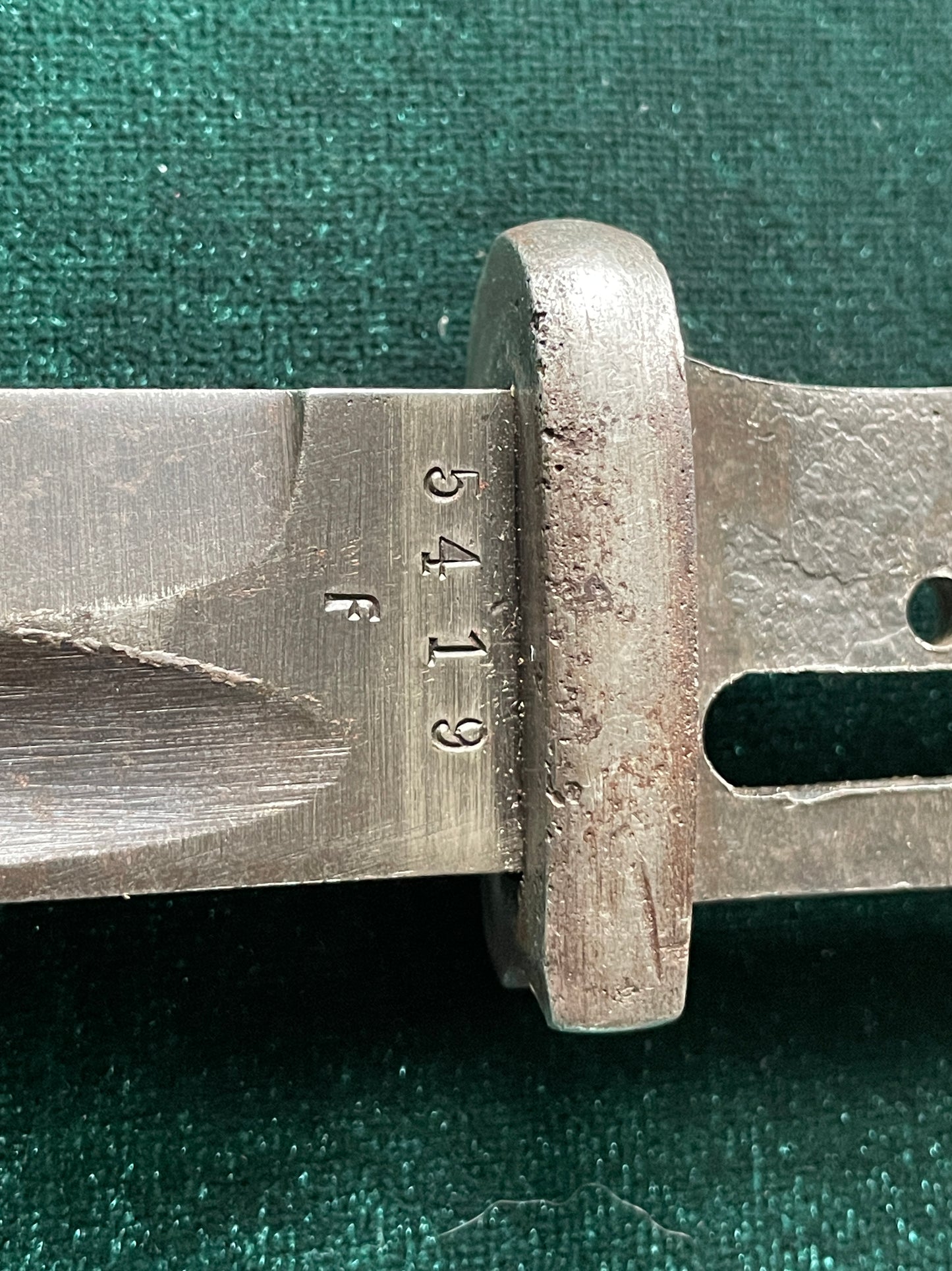 K98 bayonet, stripped. German WWII marked bayonet body