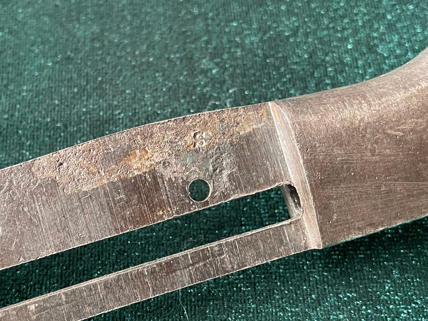 K98 bayonet, stripped. German WWII marked bayonet body