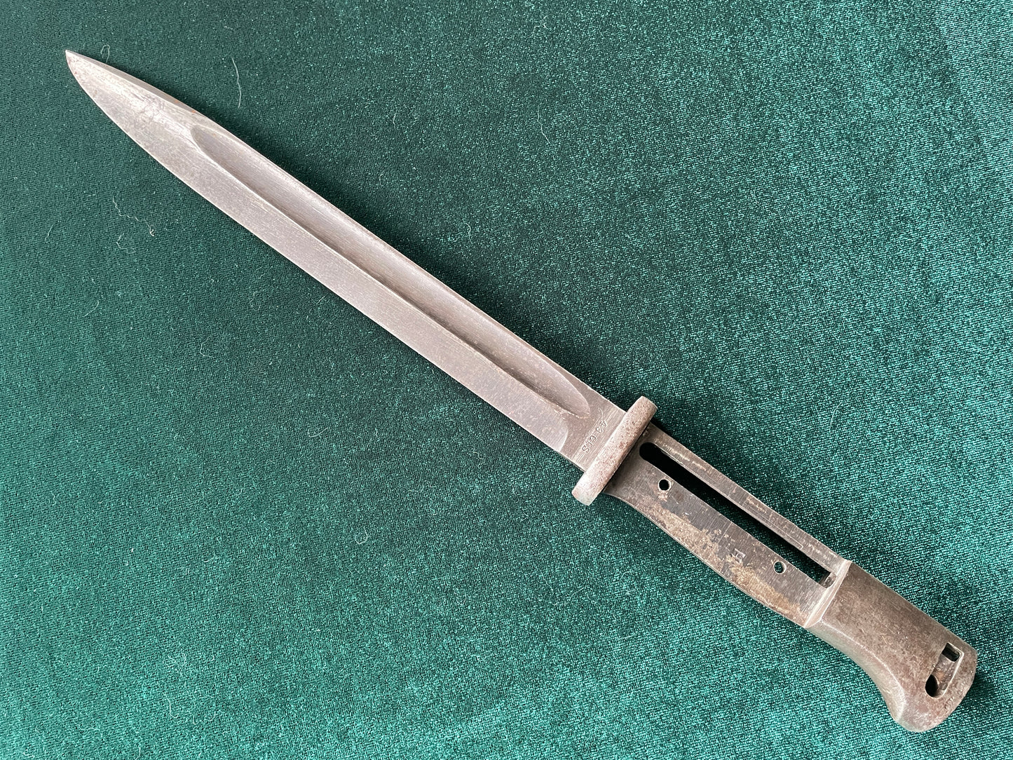 K98 bayonet, stripped. German WWII marked bayonet body