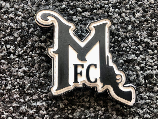 Midwestern 'MFC' PVC logo patch with velcro backing -Blemished-