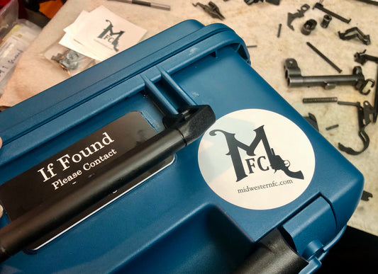 MFC logo sticker. Round & glossy.