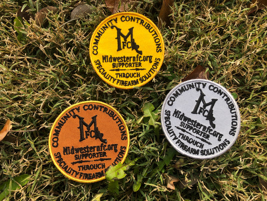 MFC 'Supporter' patches: Embroidered, iron-on patches.