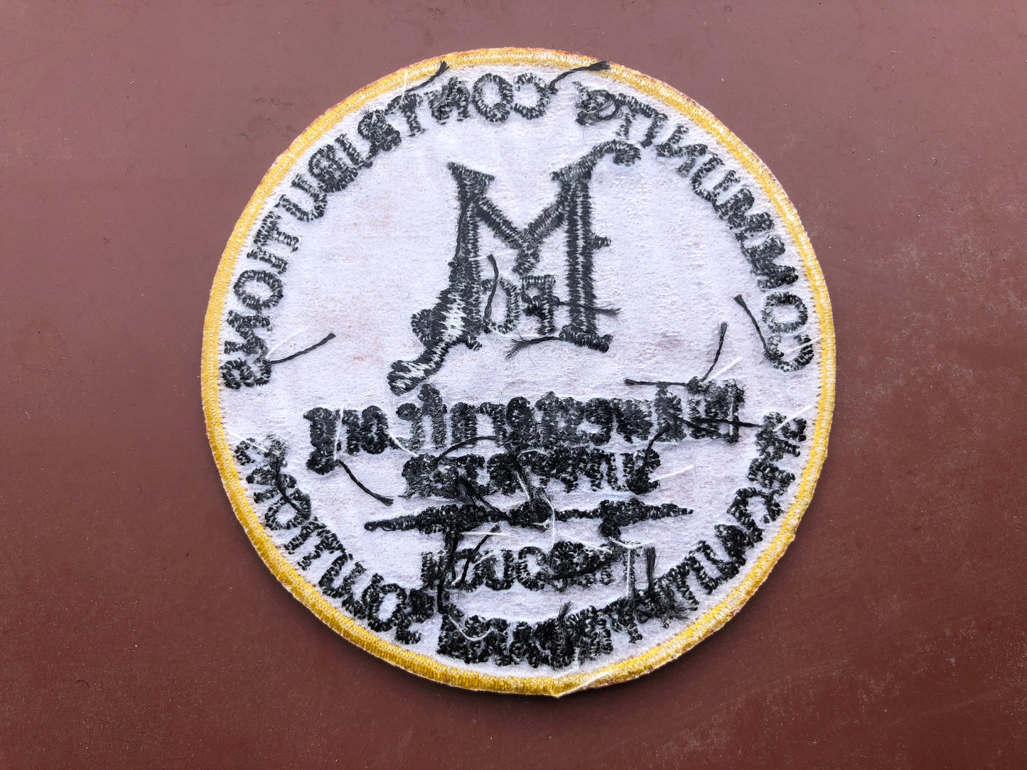 MFC 'Supporter' patches: Embroidered, iron-on patches.