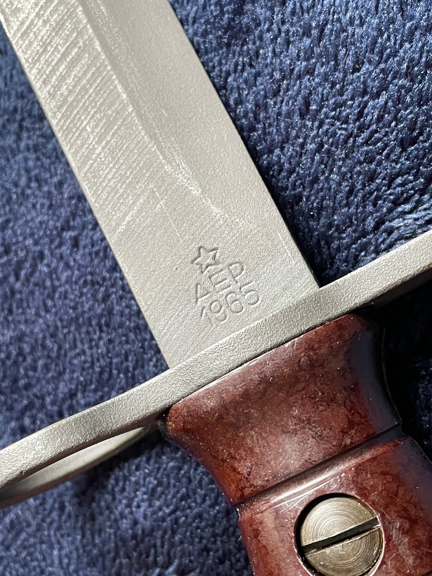 Beretta BM59 bayonet and scabbard.