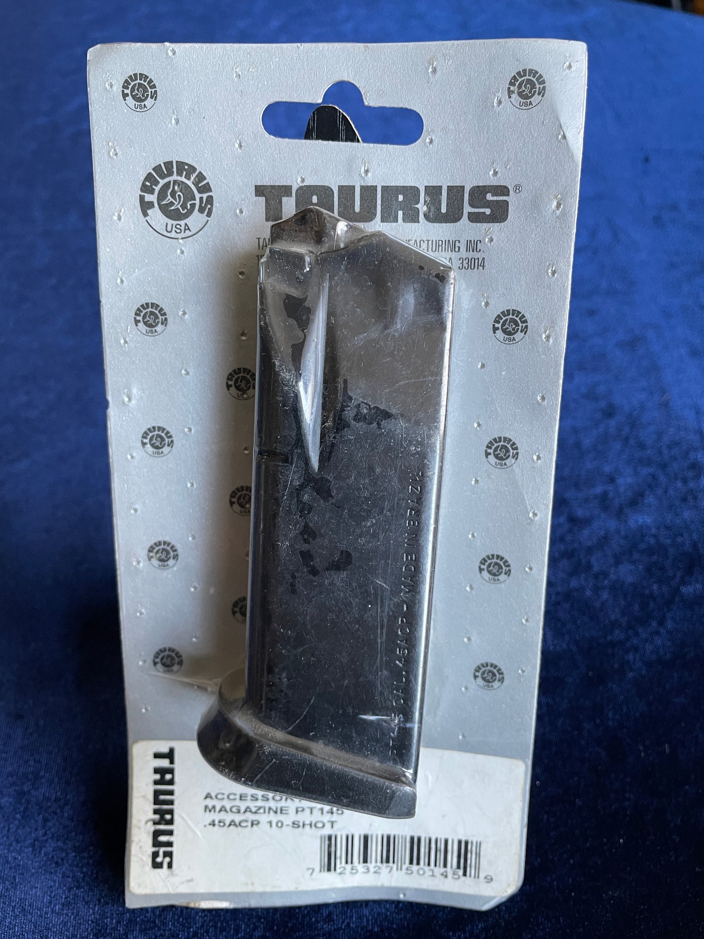 Taurus PT145 factory magazine, .45ACP 10 round.